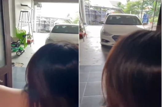 Ân ái ngay trước cửa khi bố mẹ cô gái vắng nhà